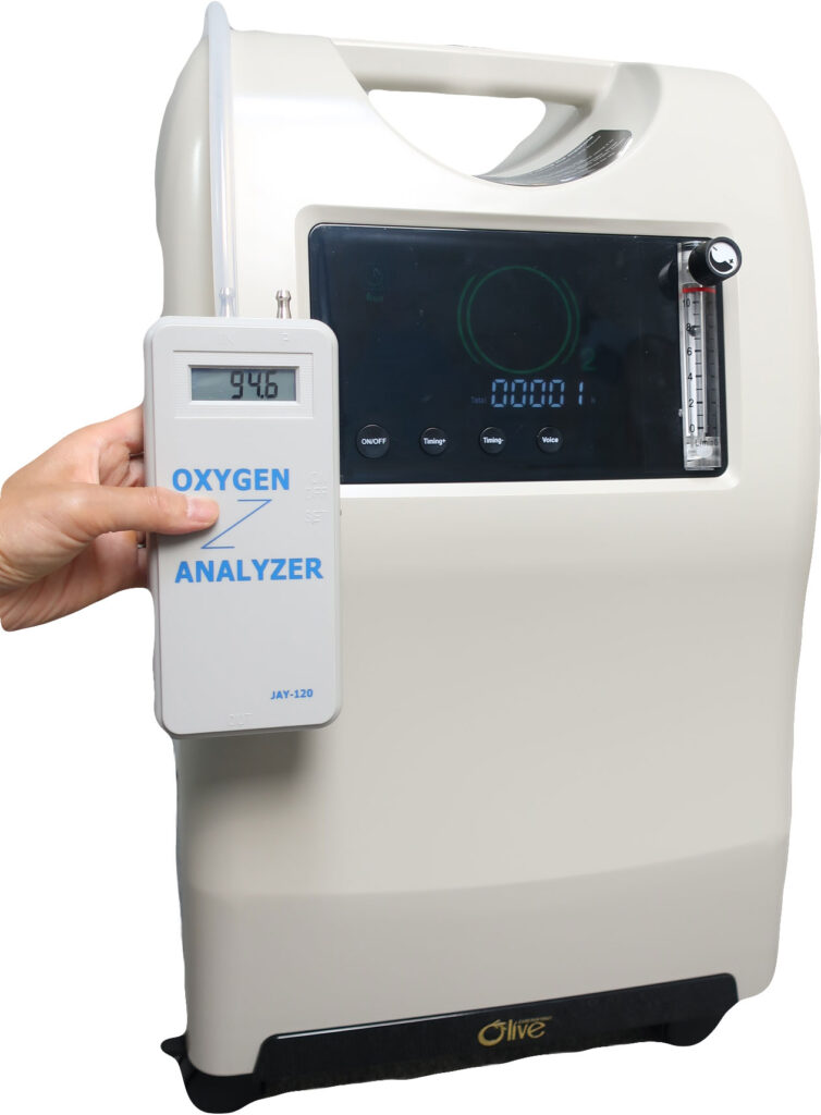 酸素濃縮器　酸素計量機